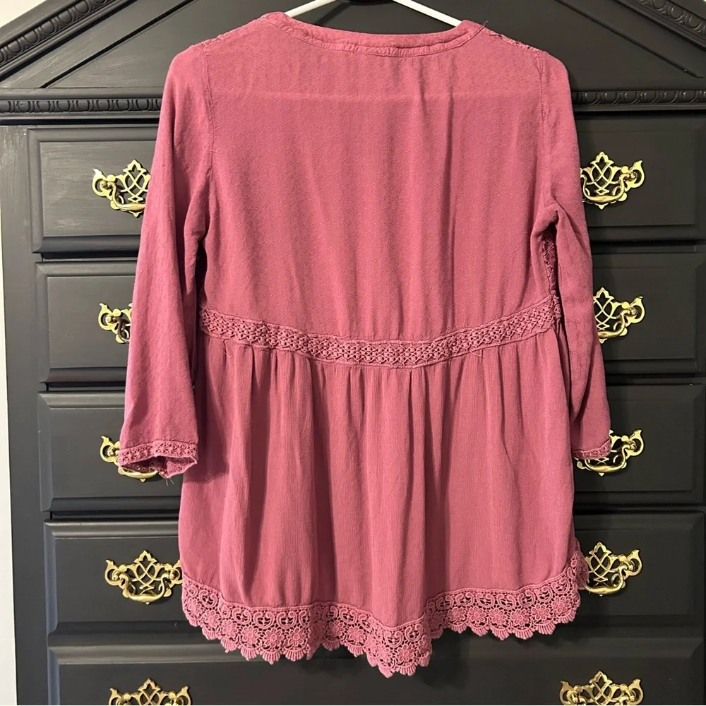 Purple Detailed Blouse - Picture 2 of 4
